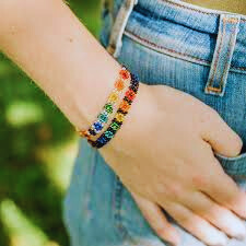 Beaded Flower Bracelet