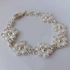 Silver Flower Bracelet