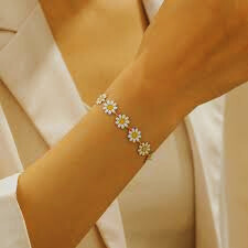 Daisy Flower Bracelet